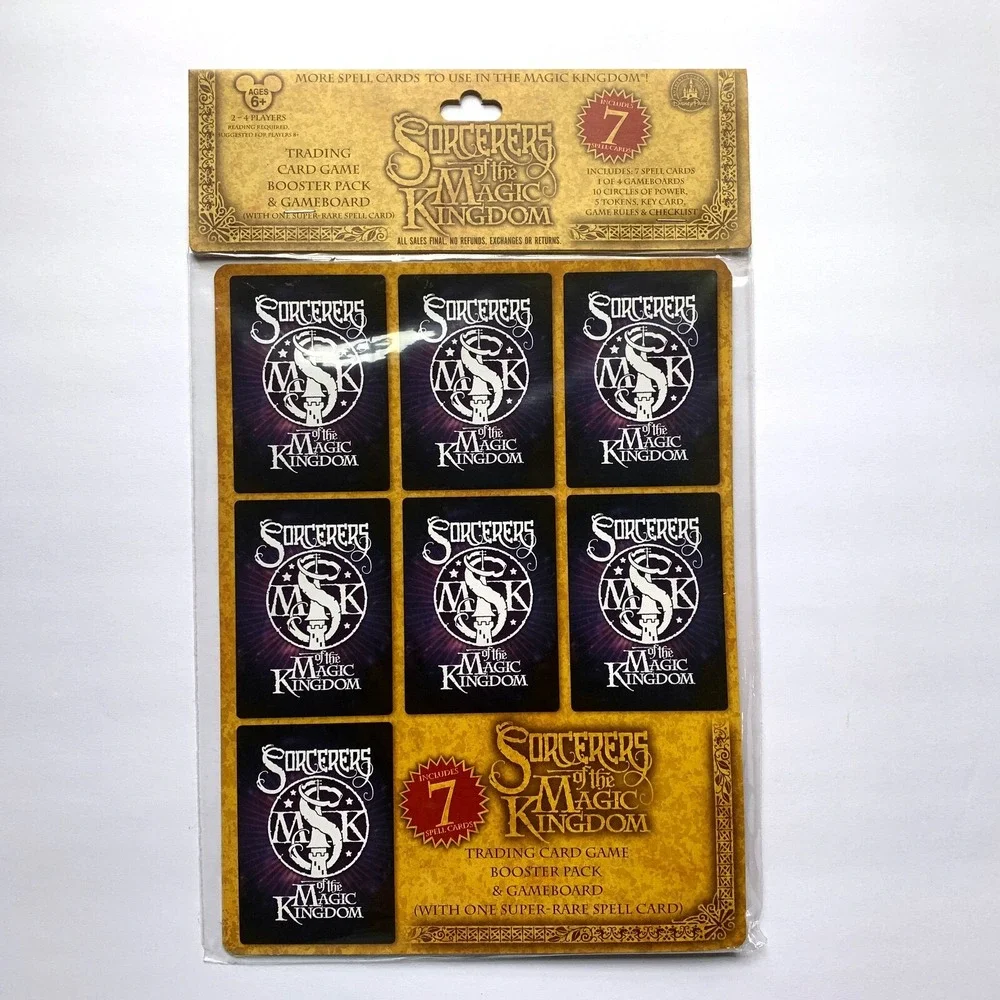 WDW SOTMK Trading Card Game Booster Pack and Gameboard +Bonus New Pack of  Cards